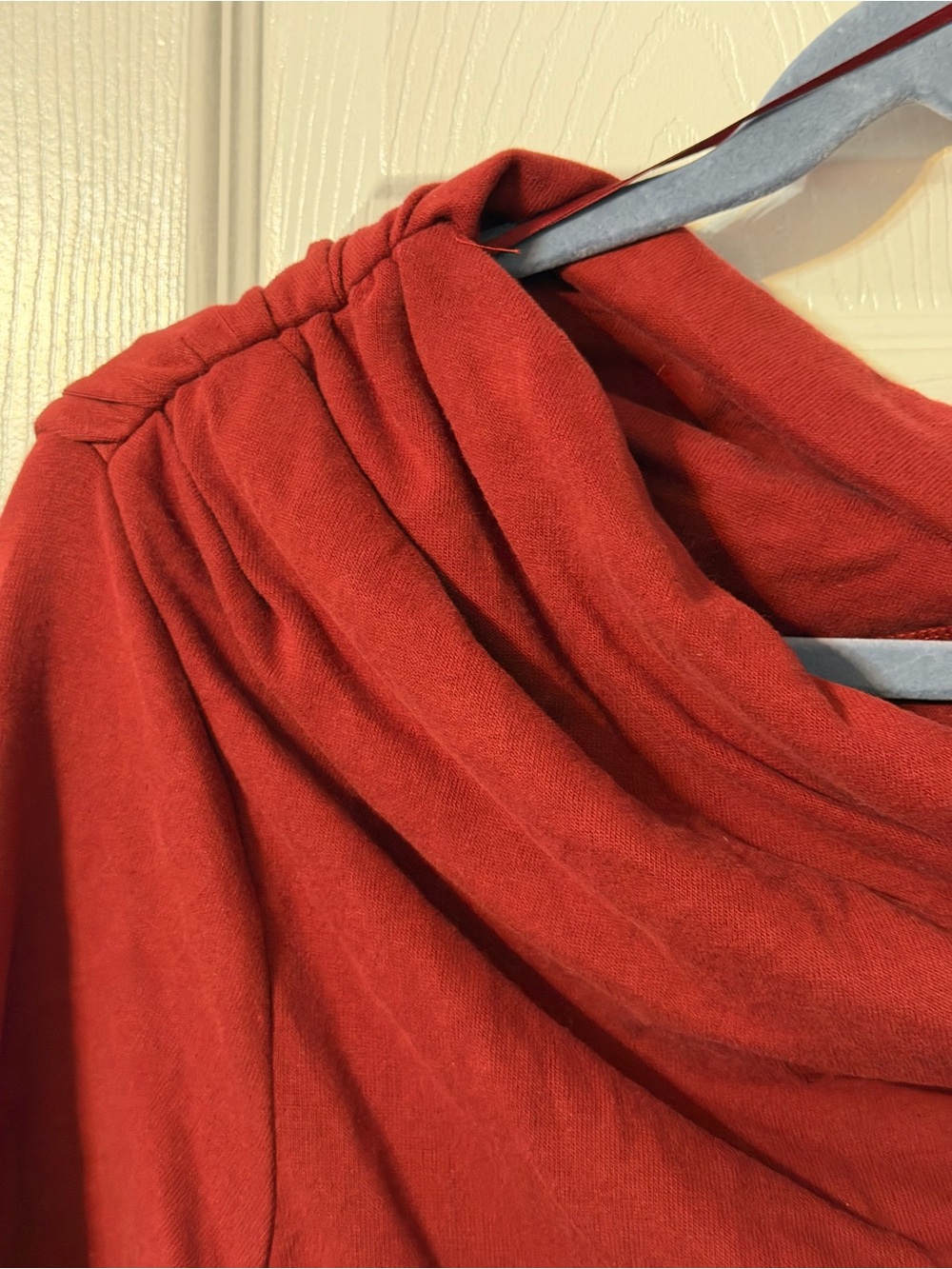 a new day Red Cowl Neck Off Shoulder Long Sleeve Tee - Picture 4 of 5